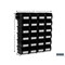 Triton Products Wall Storage Unit with (24) 5-3/8" L x 4-1/8" W x 3" H Black Poly Bins & Wall Mount Rails 3-210BKWS - alternate 2
